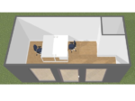 Container Bureau aménagé de 18 m2 avec Toilettes – Image 2